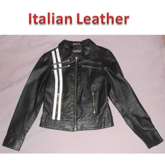 Essenza Jackets & Blazers - Real ITALIAN LEATHER jacket size S